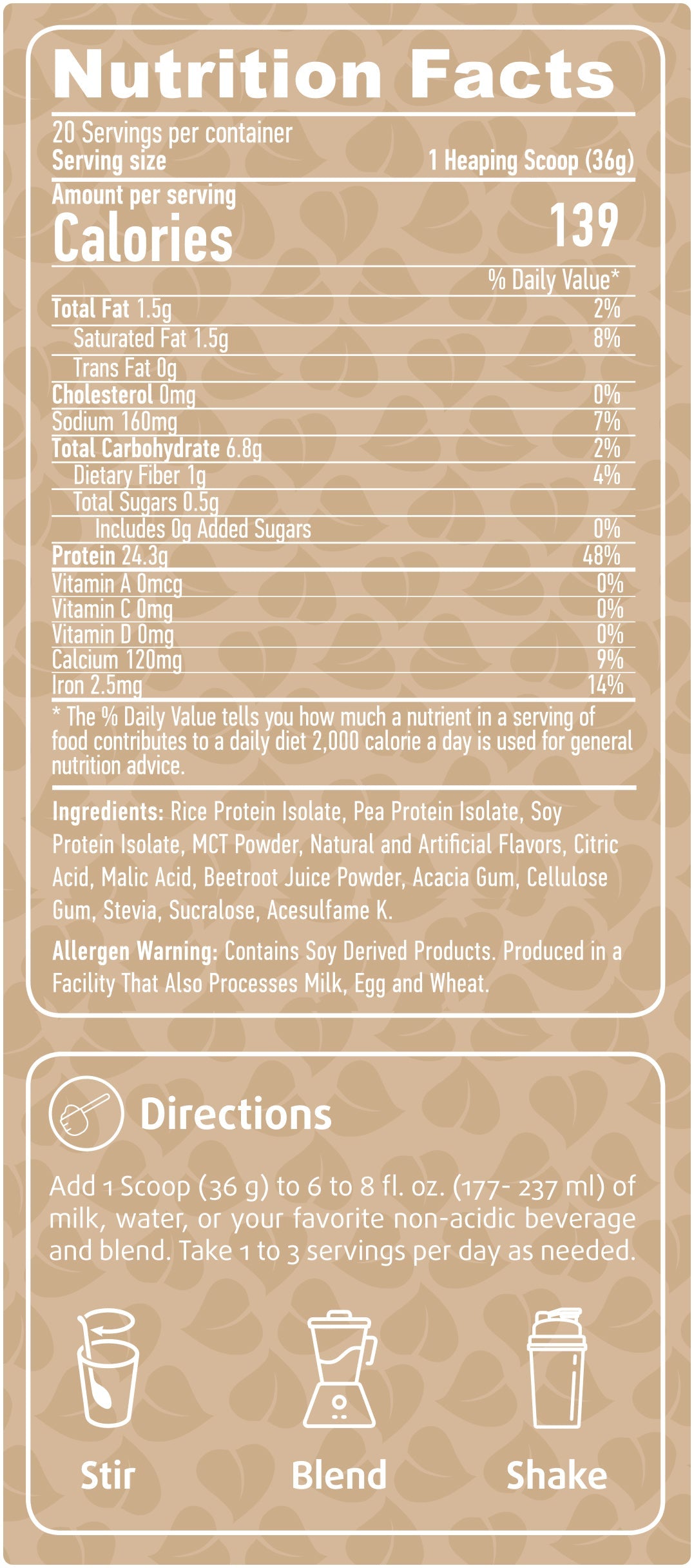 Vegan Protein - 0,750 kg