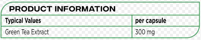 Πράσινο τσάι 300 mg - 100 κάψουλες