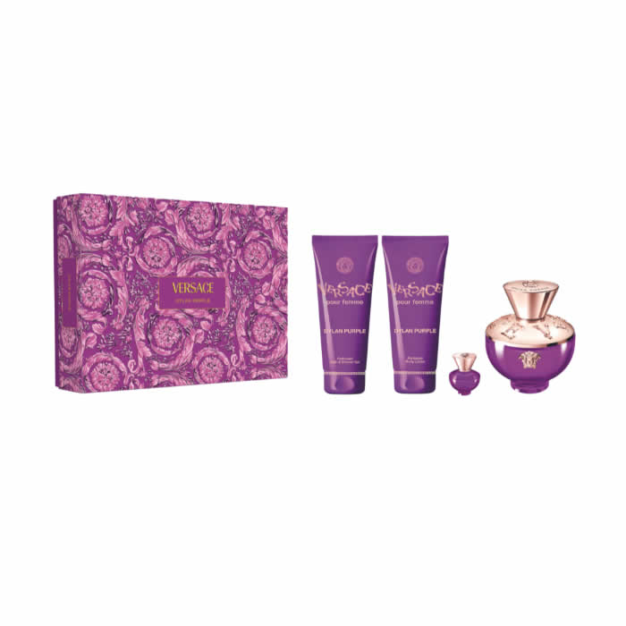 <tc>VERSACE</tc> Dylan Purple Άρωμα σε σπρέι 100ml Σετ 4 τεμαχίων