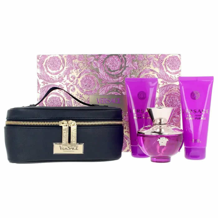 <tc>VERSACE</tc> Pour Femme Dylan Purple Eau De Parfum Spray 100ml Σετ 4 τεμαχίων