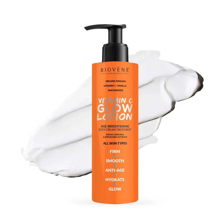 Βιταμίνη C Glow Body Lotion με οργανική μπανάνα για ακτινοβόλο δέρμα 200 ml