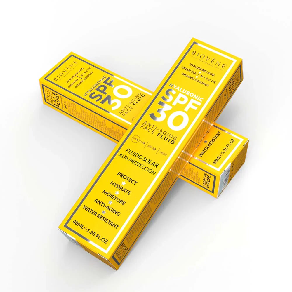 Ενυδάτωση του αντηλιακού SPF 30 με αντι -γήρανση υαλουρονικό οξύ - 40 mL