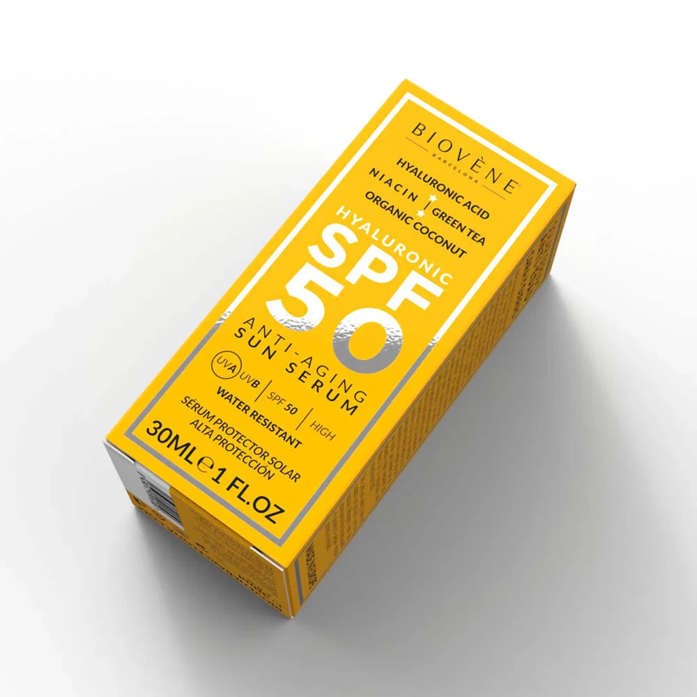 Αντι -γήρανση του αντηλιακού SPF 50 με υαλουρονικό οξύ - 30 mL