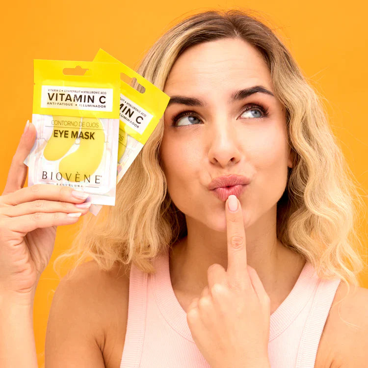 Μάσκα ματιών βιταμίνης C με γκρέιπφρουτ και υαλουρονικό οξύ για μια νέα εμφάνιση 1 ζευγάρι