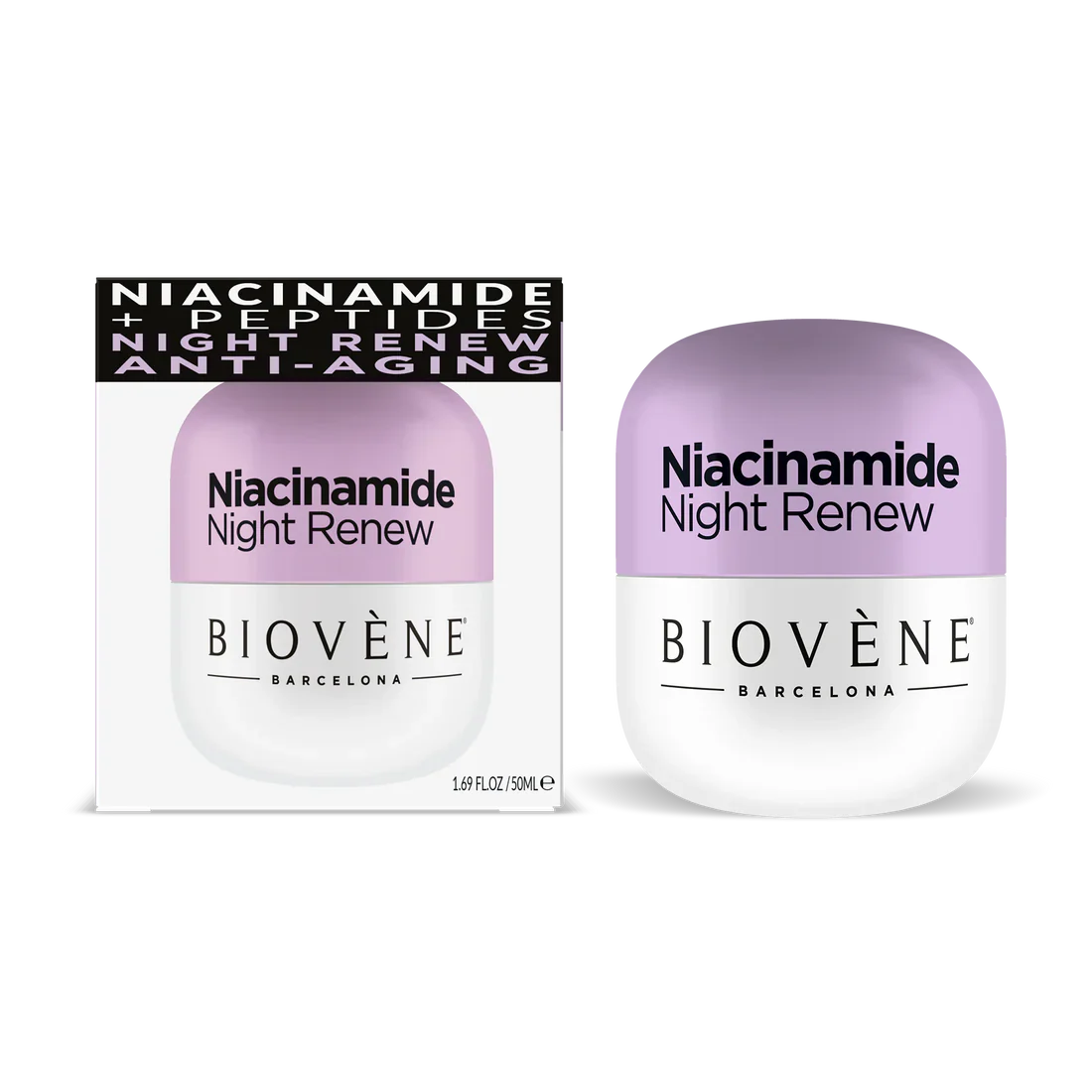 Κρέμα νύχτας με νιασιναμίδιο για αποκατάσταση και απαλότητα - 50 ml