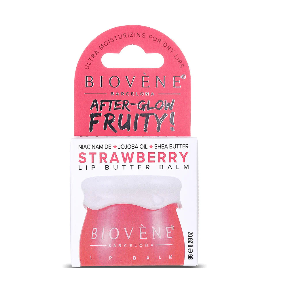 Βάλσαμο για τα χείλη με φράουλα και νιασιναμίδιο για ακτινοβόλο φινίρισμα - 8 γραμμάρια