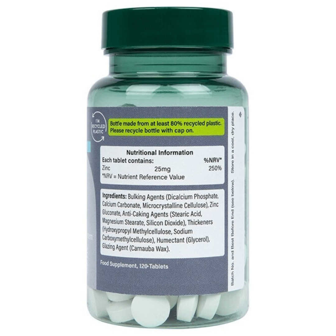 Zinc Gluconate / Zinc Gluconate 25 mg 120 tablets - Nutra Best Europe