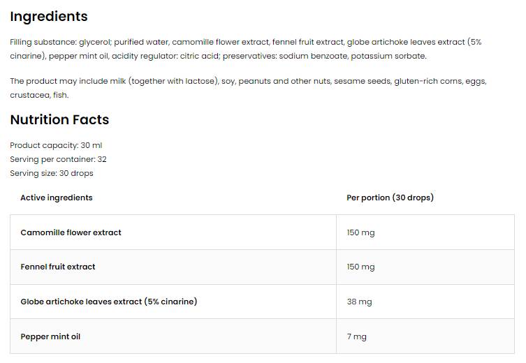 Πεπτικές σταγόνες | Υγεία πεπτικού συστήματος 30 ml