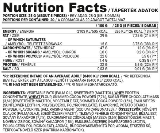 Πρωτεϊνικές γκάζι 500 γραμμάρια