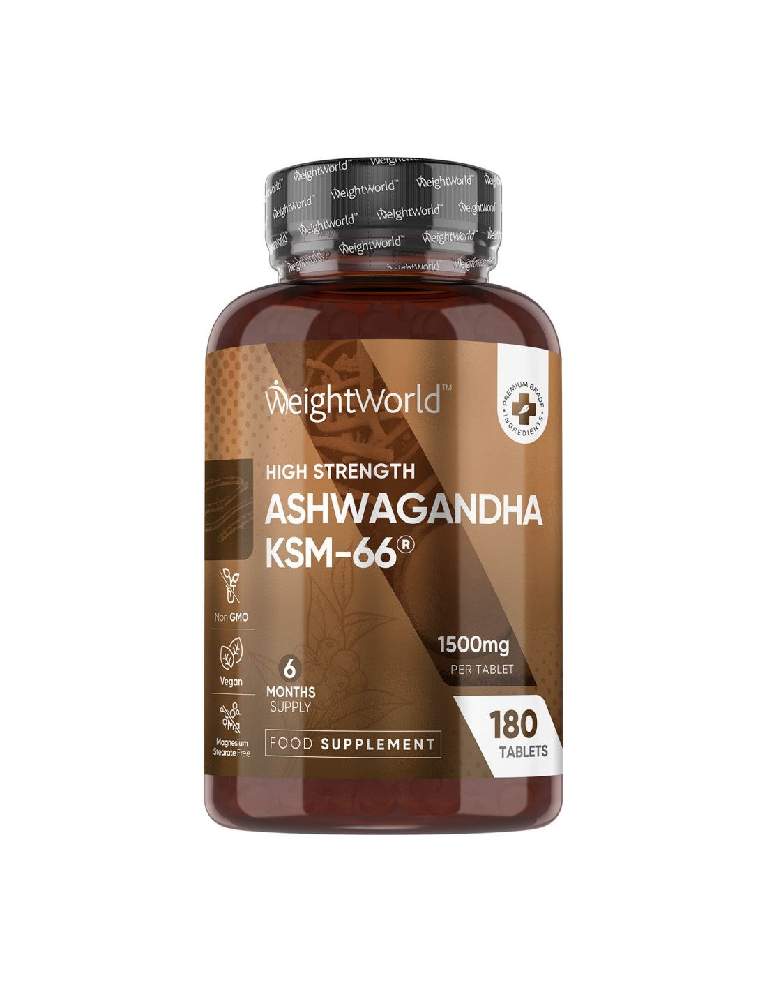 Άγχος και καλή διάθεση - Ashwagandha KSM -66®, 150 mg x 180 δισκία
