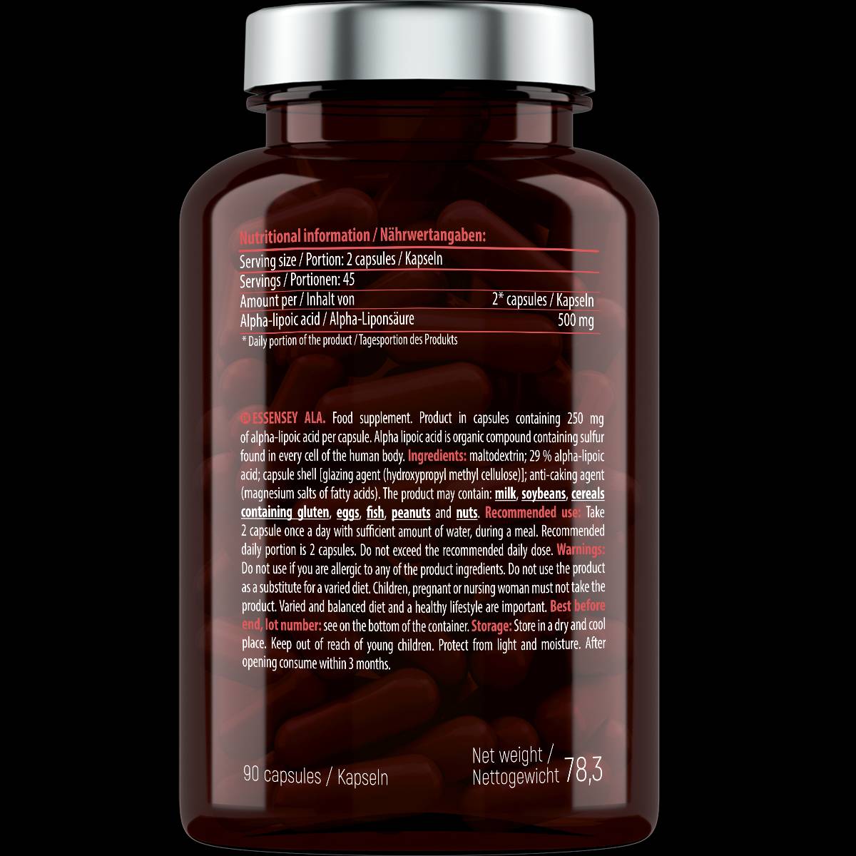 Ala | Alpha Lipoic Acid 500 mg - 90 κάψουλες
