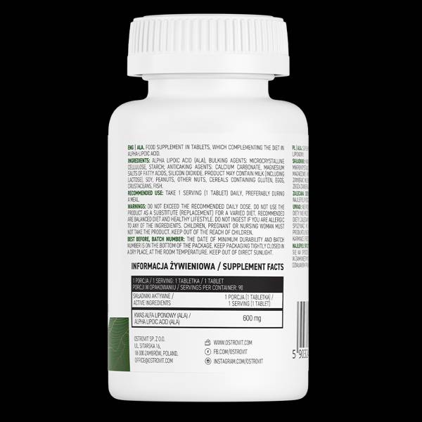 Δισκία ALA/Alpha Lipoic Acid 590mg 90