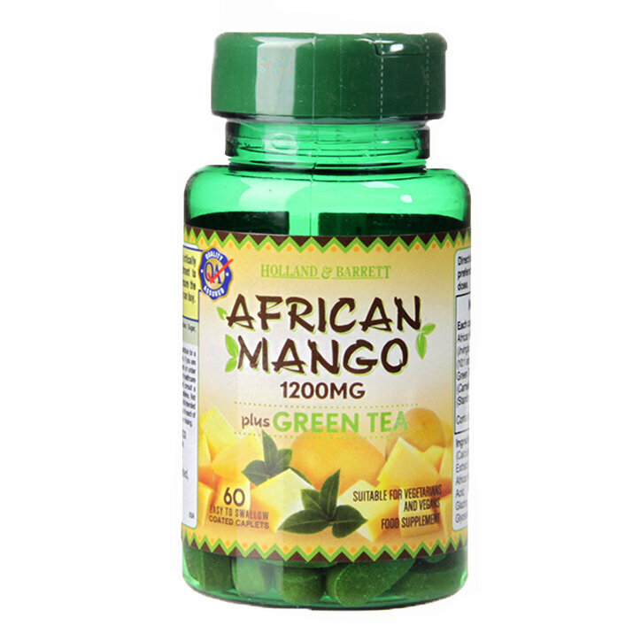 Αφρικανικό μάνγκο 1200 mg/με πράσινο τσάι - 60 κάπλεις