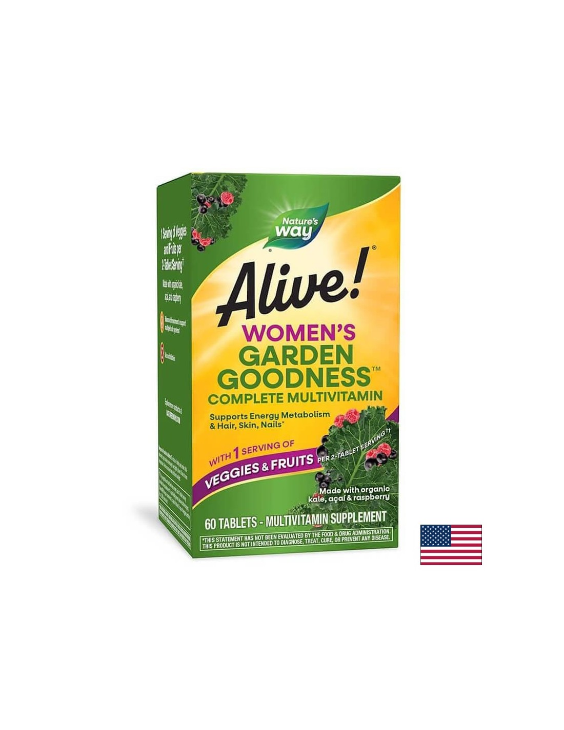 <tc>Alive</tc>! Garden Goodness Γυναικείο Πολυβιταμινούχο - 60 Δισκία