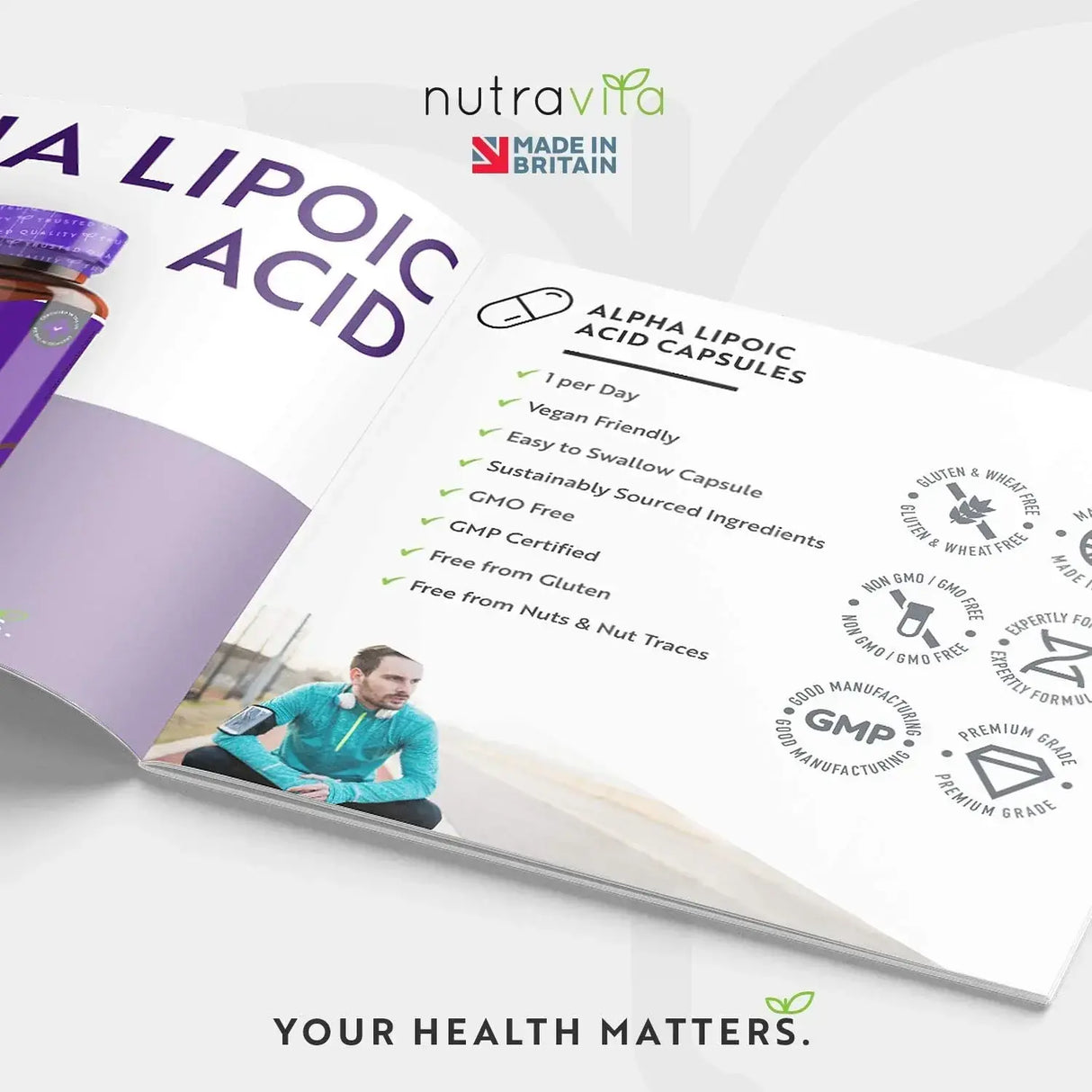 Άλφα λιποϊκό οξύ 650mg /120 κάψουλες, 120 δόσεις/ <tc>Nutravita</tc>