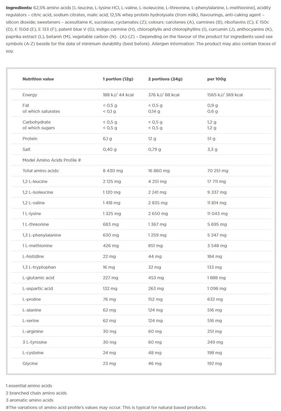 AMINO EAA XPLODE POWDER - 520 γραμμάρια