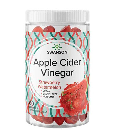 Apple μηλίτη ξίδι Gummies | Καρπούζι φράουλας - 60 μασώμενα δισκία