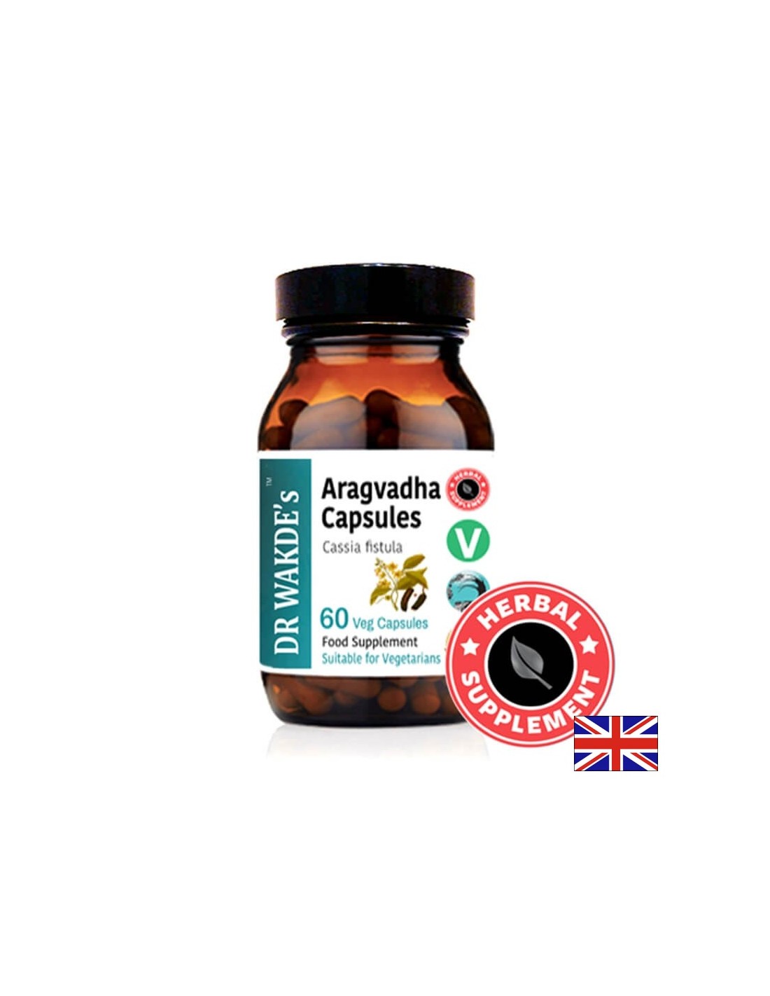 Aragvadha (Aragvadha, Cassia sendula) - για γαστρεντερικές ασθένειες, 60 κάψουλες