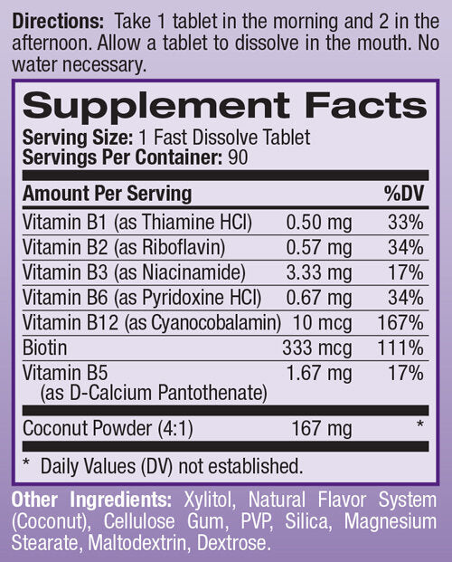 B-Complex Energy Support/Fast Dissolve/90 Tabs.