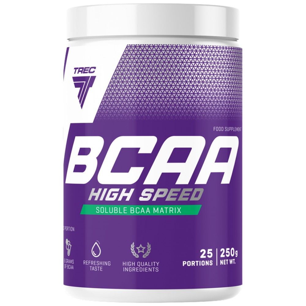 Υψηλή ταχύτητα BCAA | Διαλυτή μήτρα BCAA - 250 γραμμάρια