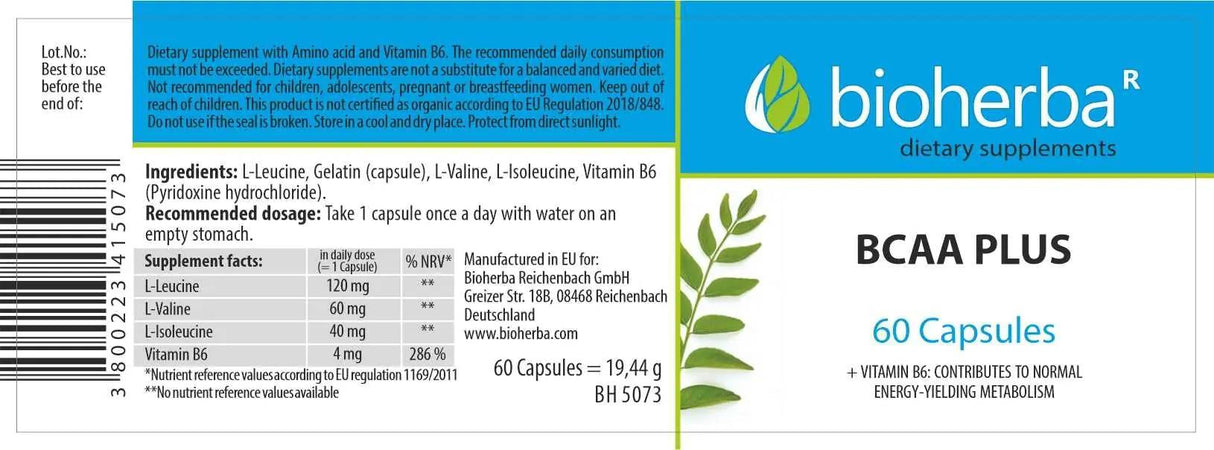 BCAA PLUS - 60 κάψουλες