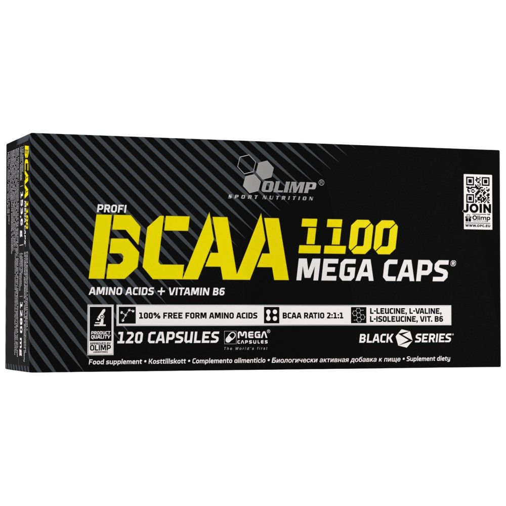 BCAA Mega Caps 1100 - 120 κάψουλες