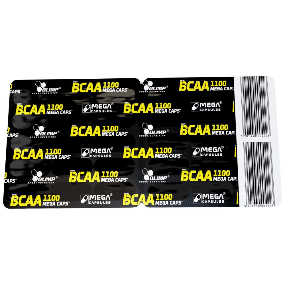 BCAA Mega Caps 1100 - 30 κάψουλες
