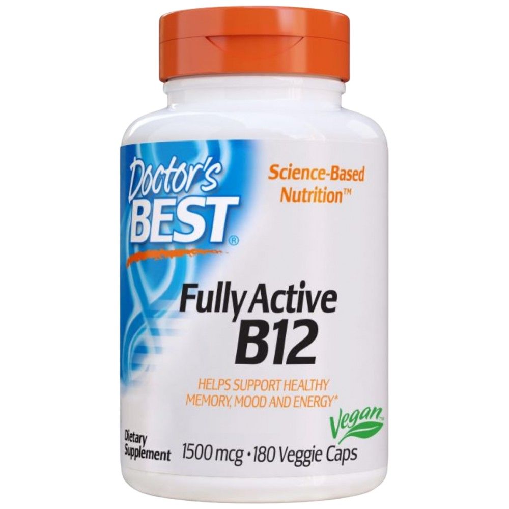 Καλύτερα πλήρως ενεργό B12/Methylcobalamin 1500 MCG - 180 κάψουλες