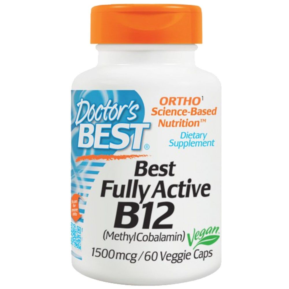Καλύτερα πλήρως ενεργό B12/Methylcobalamin 1500 MCG - 60 κάψουλες