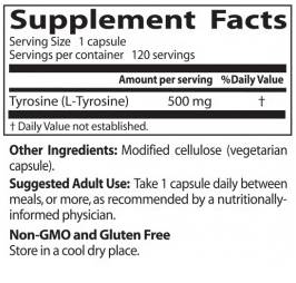BEST L-Tyrosine 500 mg - 120 κάψουλες