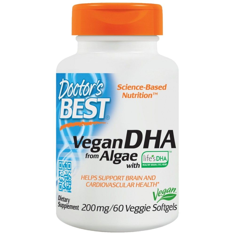 Καλύτερο Vegan DHA από φυκοστάσια 200 mg - 60 κάψουλες πηκτής