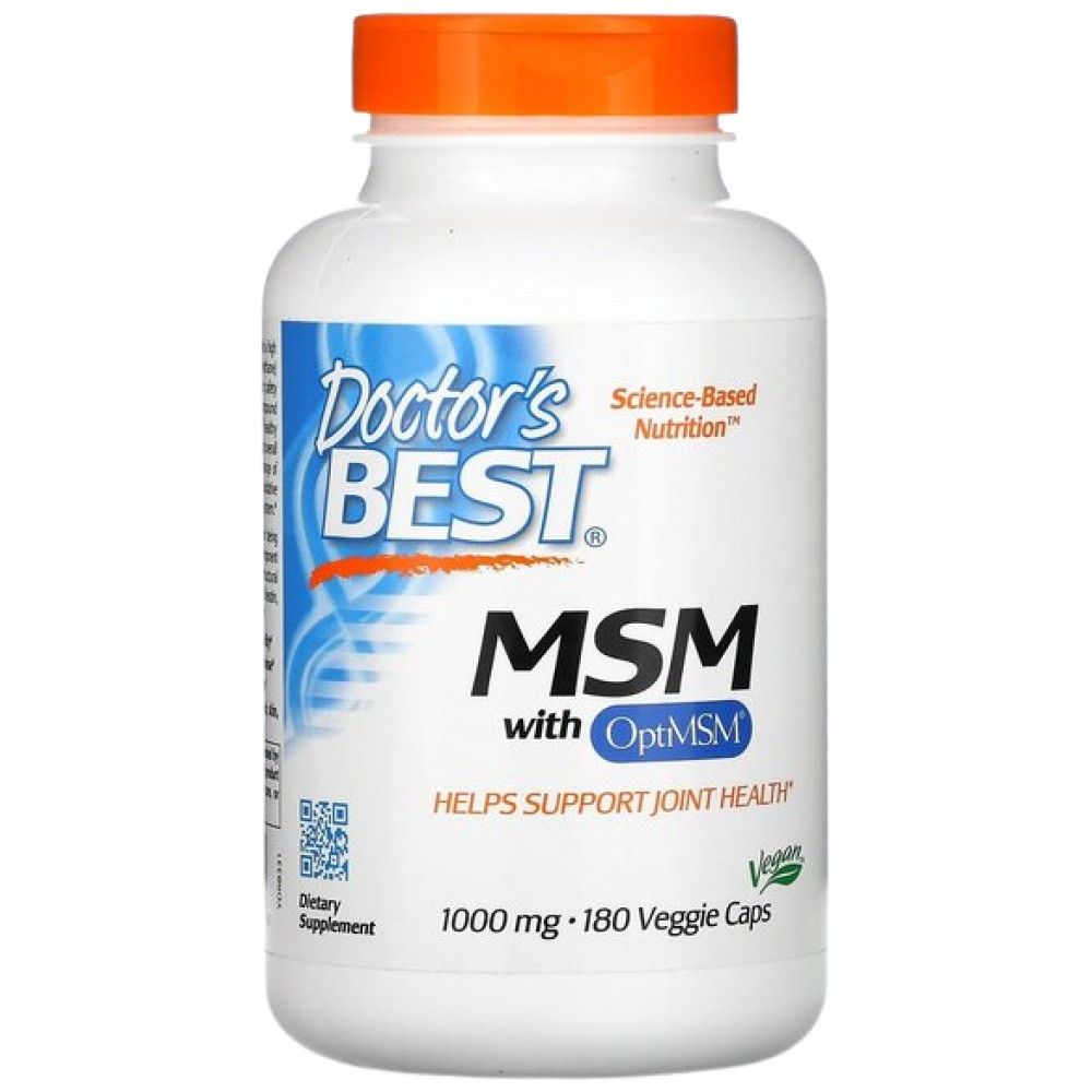 Καλύτερο Vegan MSM 1000 mg | Με βέλτιστα - 180 κάψουλες