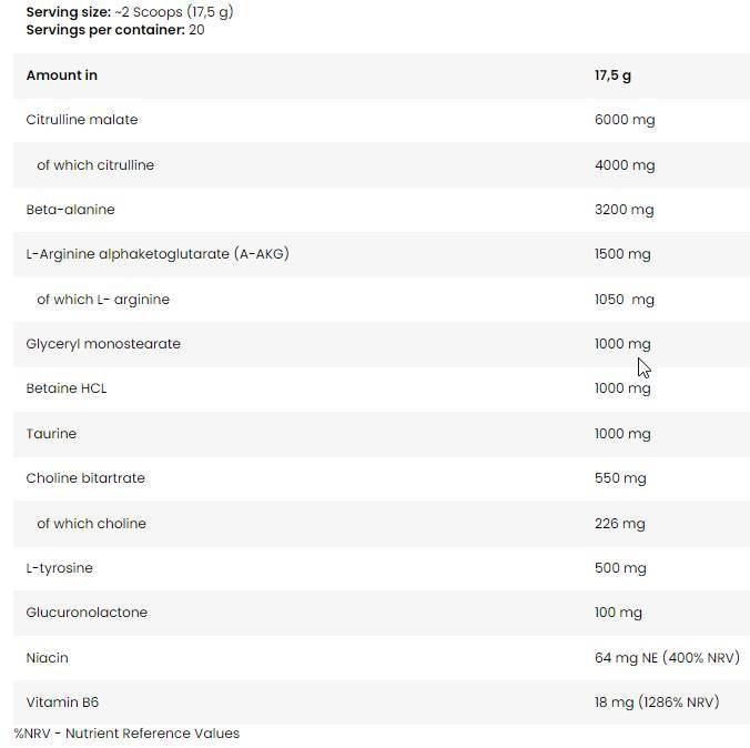 <tc>BAD ASS</tc> Φόρμουλα χωρίς ερεθισμούς PUMP - 17,5 γραμμάρια