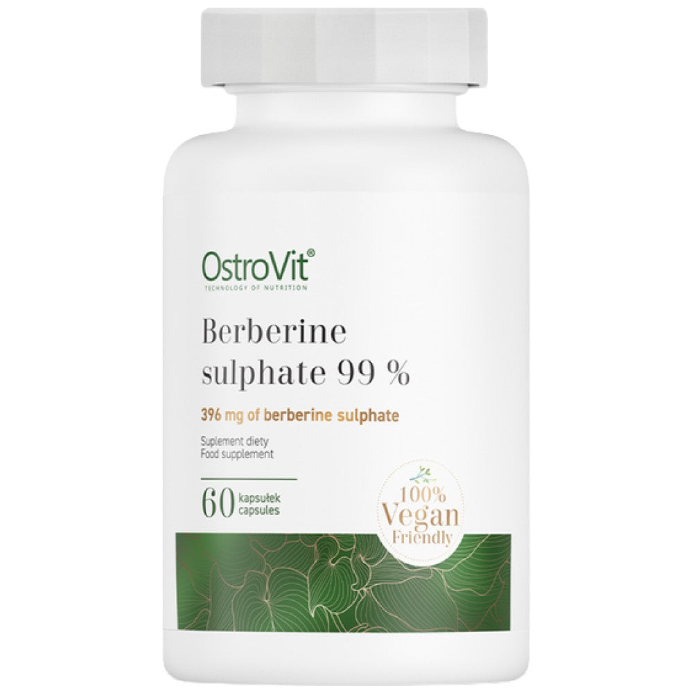 Θειικό Berberine 396 mg | 99% εκχύλισμα ρίζας Berberis 60 κάψουλες