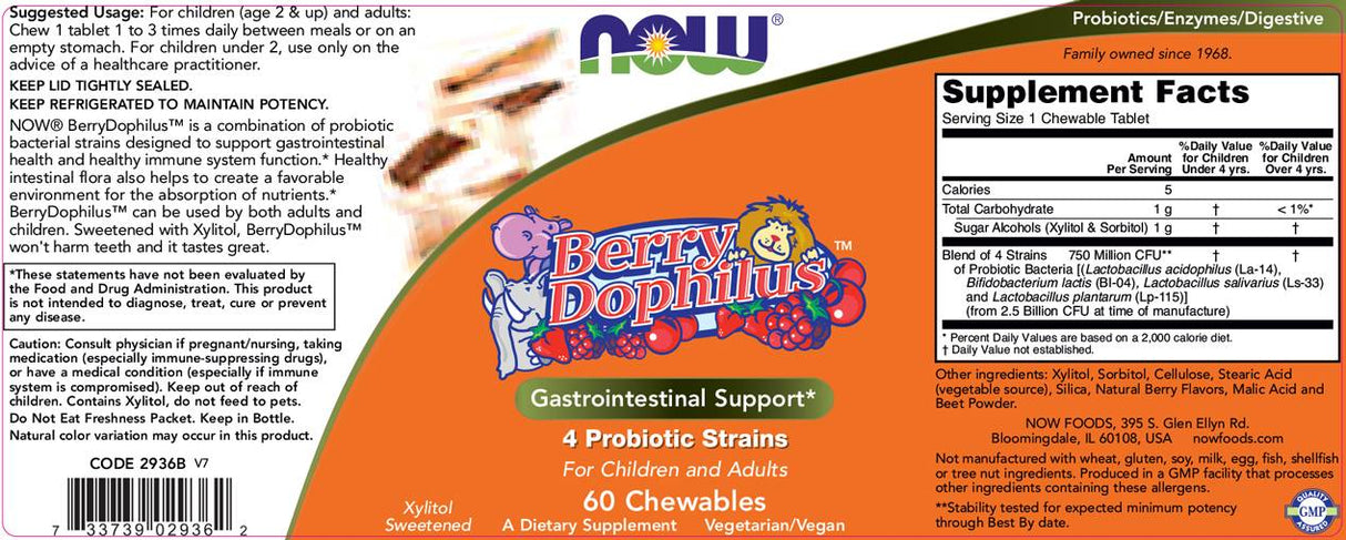BerryDophilus - 60 Μασώμενα Δισκία
