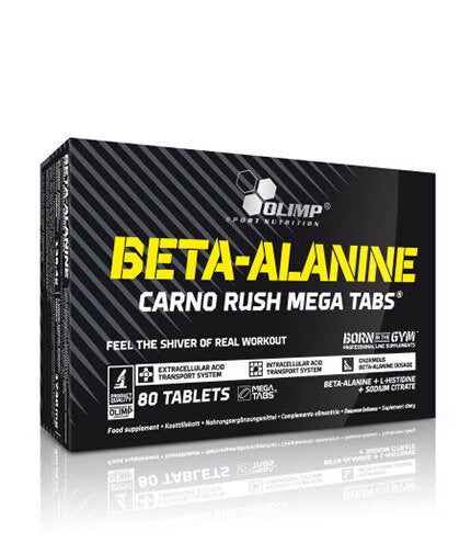 Beta-Alanine Carno Rush Mega Tabs 80 Καρτέλες. ΑΛΥΜΠΟΣ