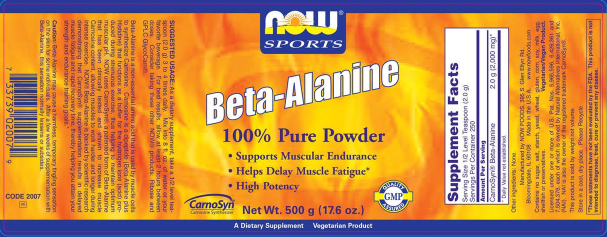Beta Alanine | Carnosyn® - 500 γραμμάρια