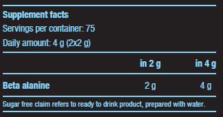 Σκόνη βήτα αλανίνης - 0,300 kg