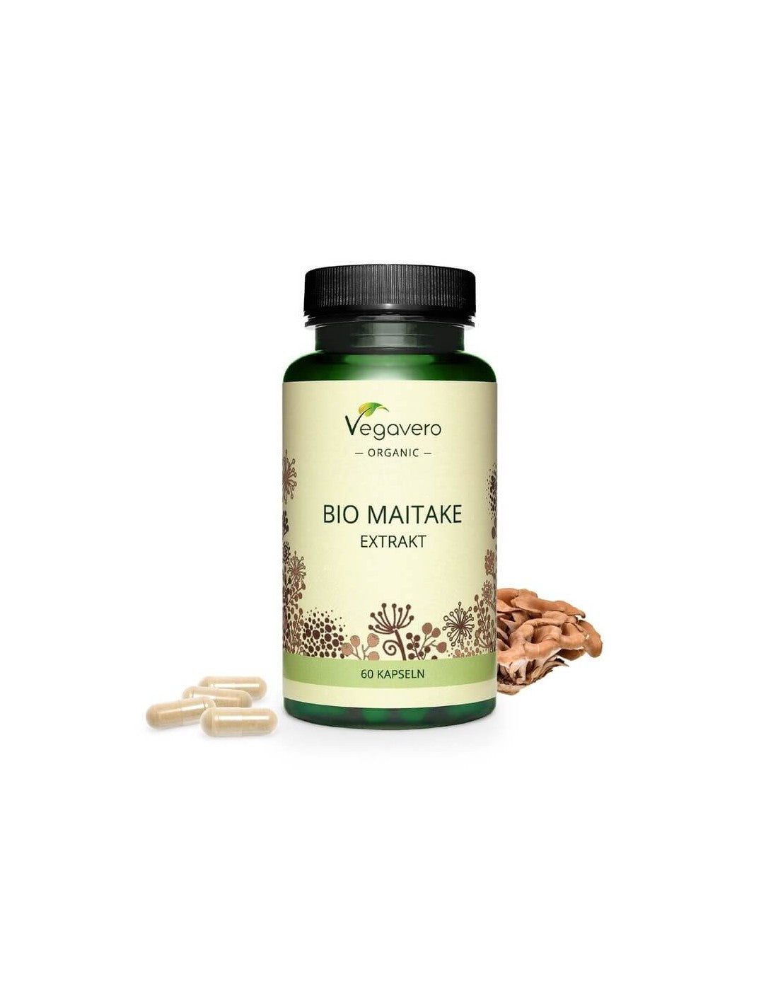 Βιολογικό Εκχύλισμα Maitake, 60 κάψουλες, 100% Vegan <tc>Vegavero</tc>