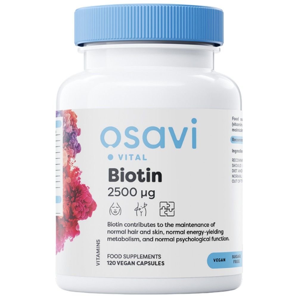 Βιοτίνη 2500 MCG - 120 κάψουλες