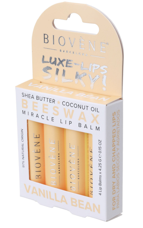 Βάλσαμο για τα χείλη με μέλισσα και βανίλια - Velvety Feel - 4 κομμάτια