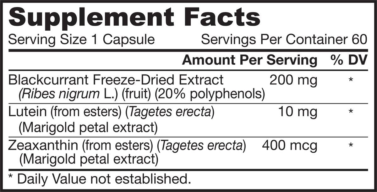 ΚΑΤΑΛΟΓΕΣ BlackCurrant + Lutein 60