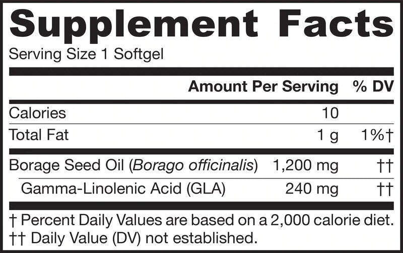Borage (GLA) 1200 mg - 120 κάψουλες πηκτής
