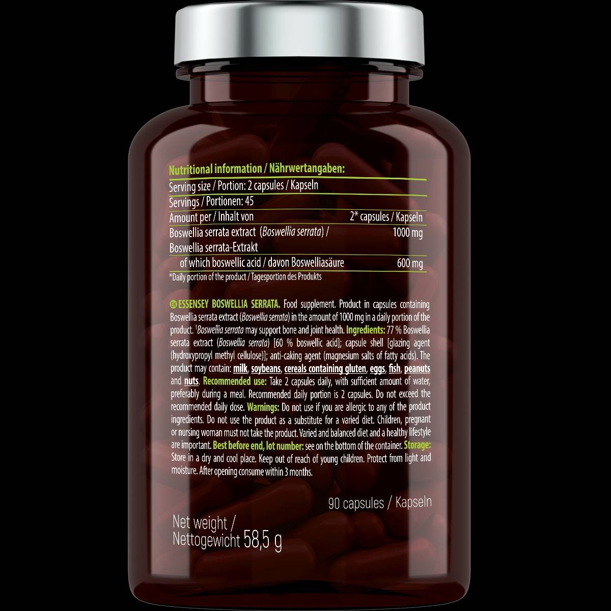 Boswellia serrata 500 mg - 90 κάψουλες
