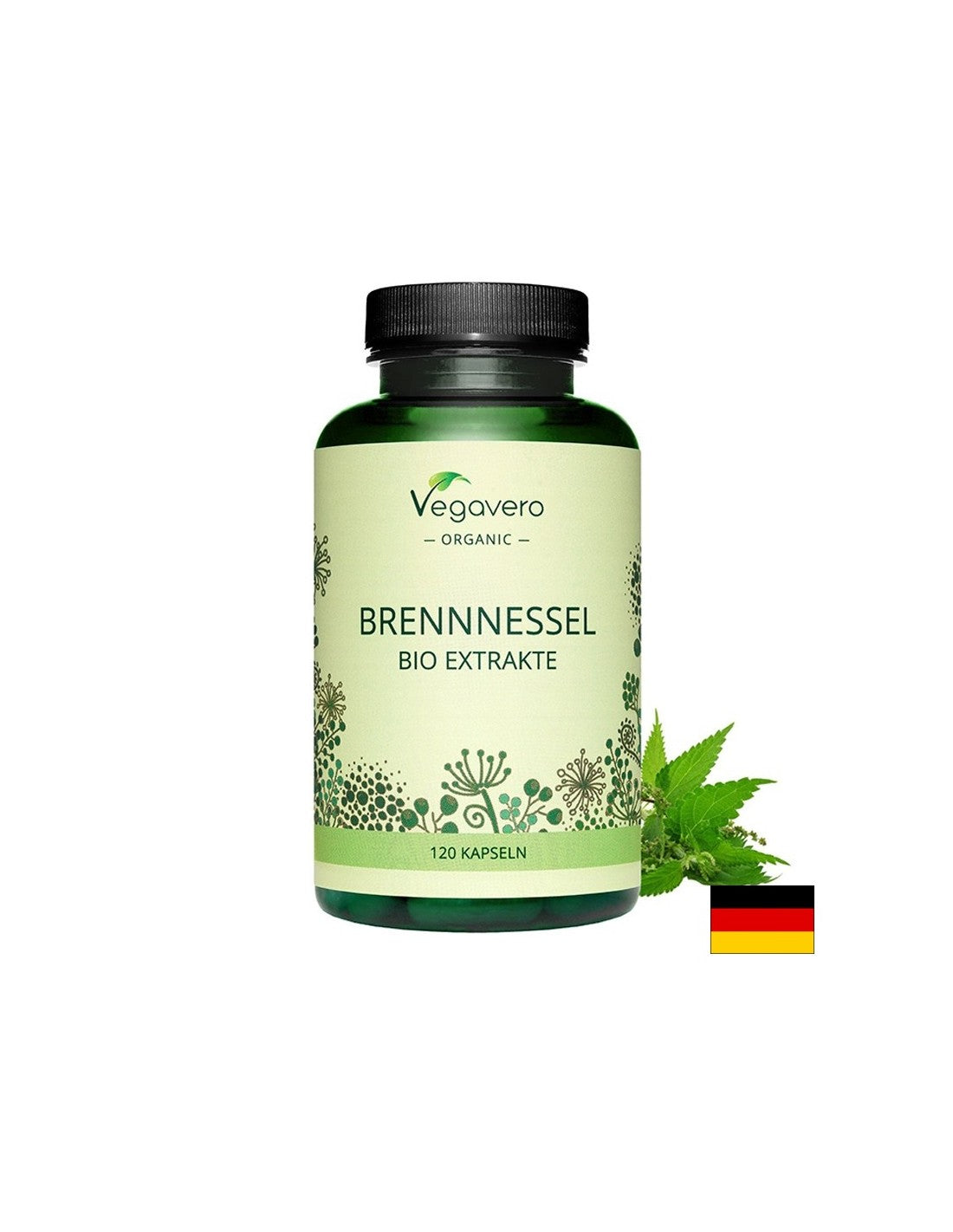 Εκχύλισμα βιο τσουκνίδας - Brennessel Bio Extrakte, 120 κάψουλες <tc>Vegavero</tc>