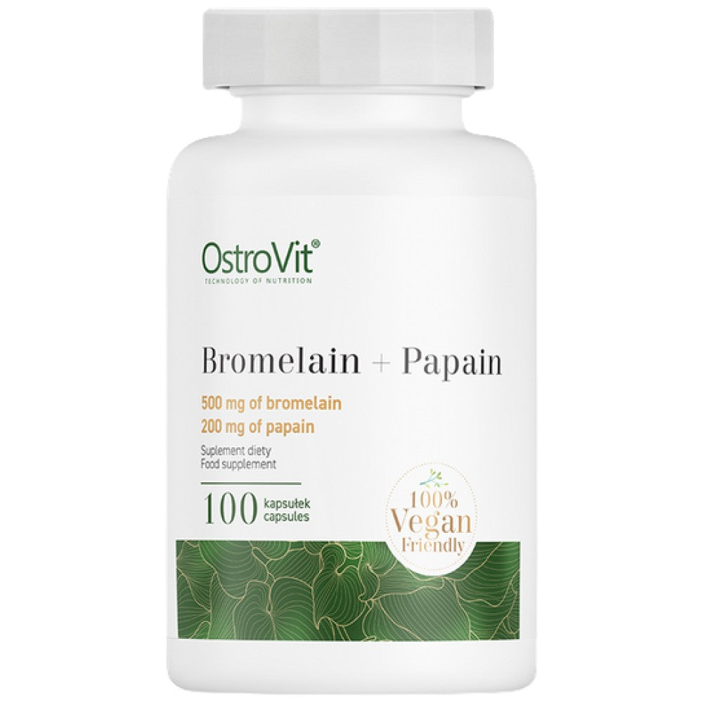 Ένζυμα Bromelain + Papain 100 κάψουλες