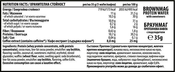 Γκοφρέτα BrownMag Classic 12 x 35 γραμμάρια