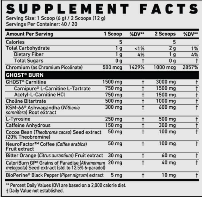Burn V2 | Thermogenic Powder - 290 γραμμάρια