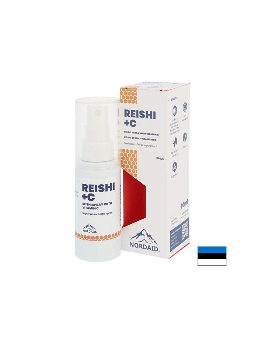 Ανοσία - Reishi + Βιταμίνη C, στοματικό σπρέι x 30 ml/200 ψεκασμοί <tc>Nordaid</tc>