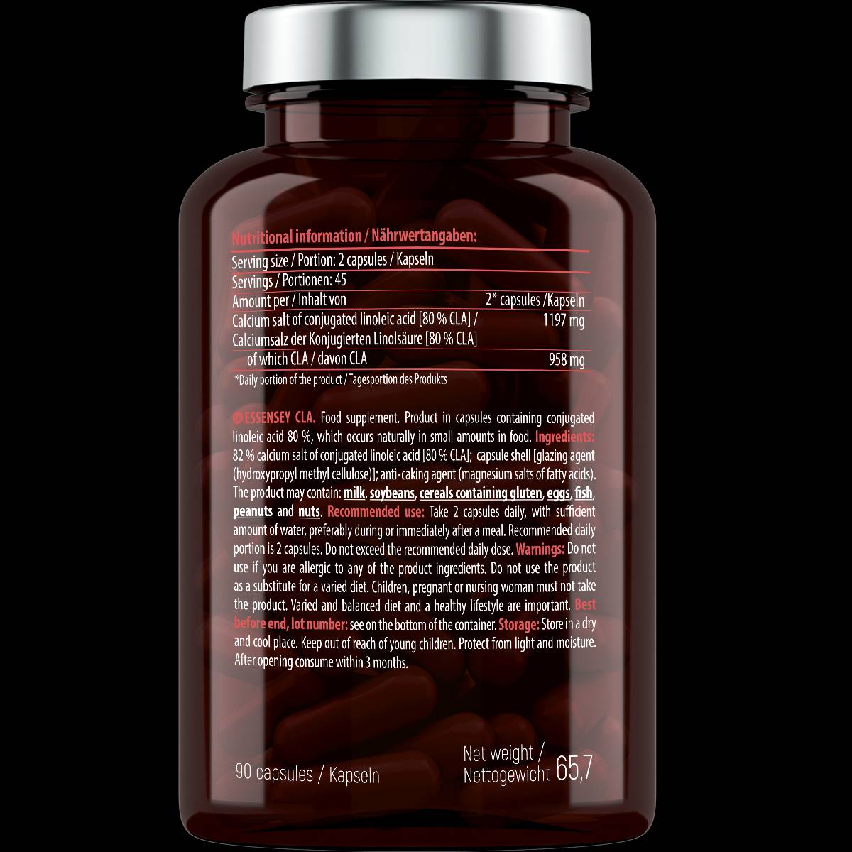 CLA 599 mg - 90 κάψουλες